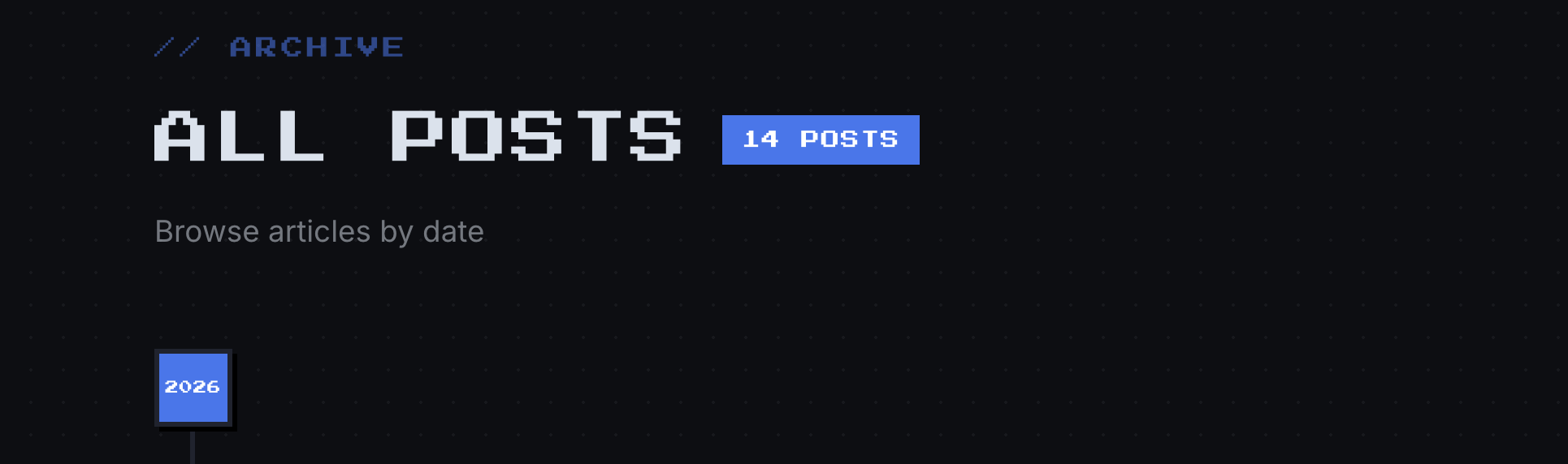 Update on my blog
