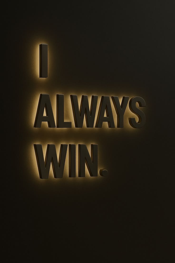 Winning is the mother of success